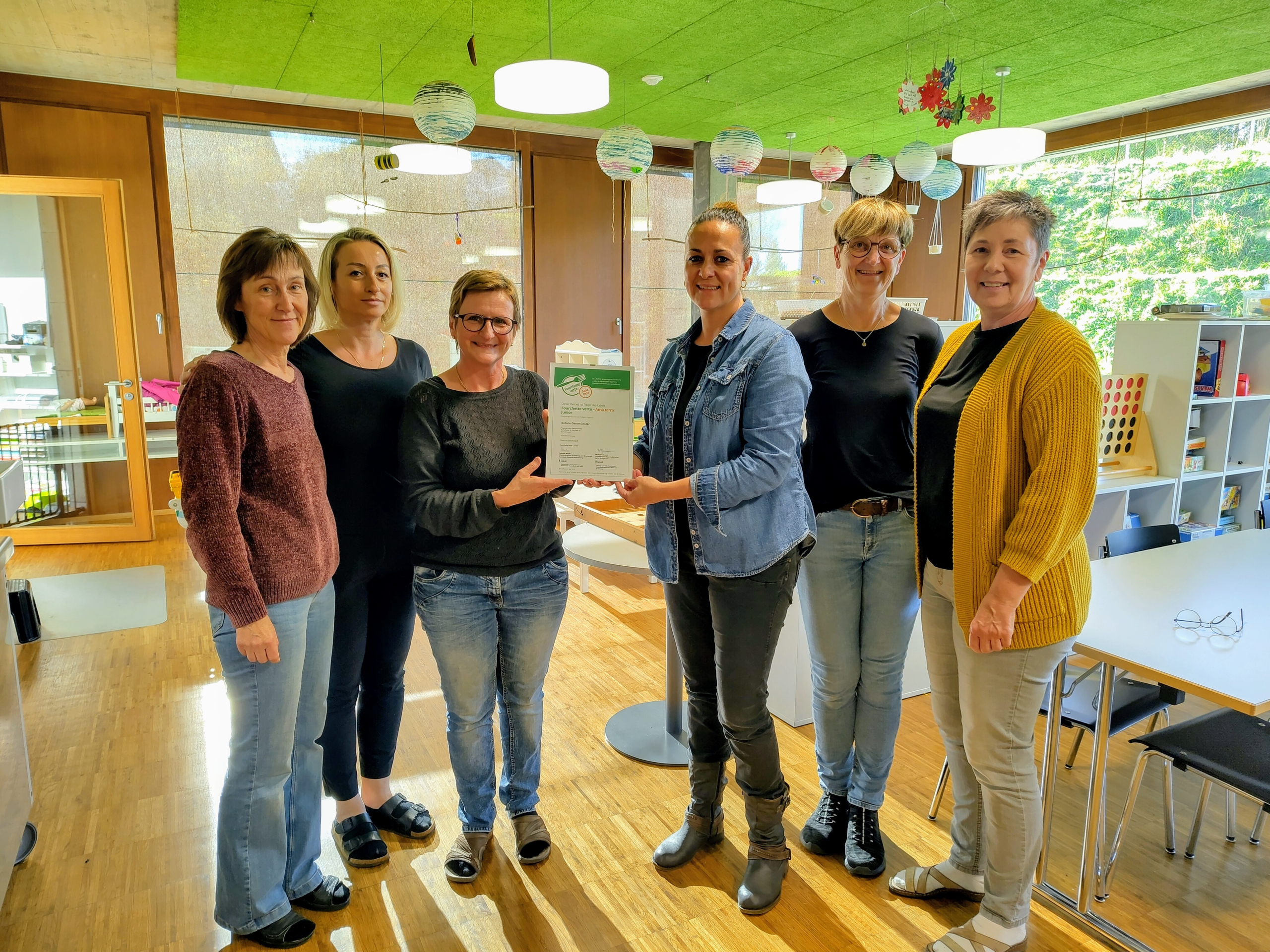 Von links nach rechts: Mary Ineichen, Anita Leka, Brigitte Müller, Sue Schupp, Corinne Arnet, Evi Gassmann.