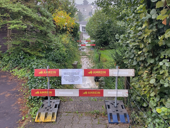 Foto Sperrung Fussweg